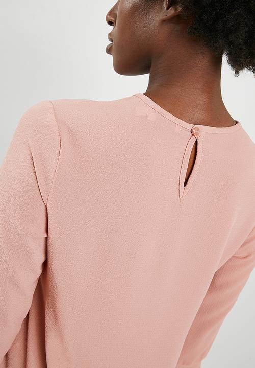 dailyfriday - Blouse with flared sleeve - pink