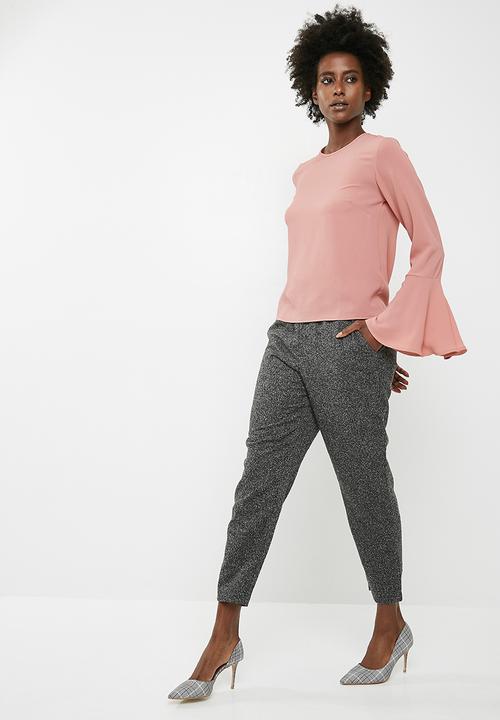 dailyfriday - Blouse with flared sleeve - pink
