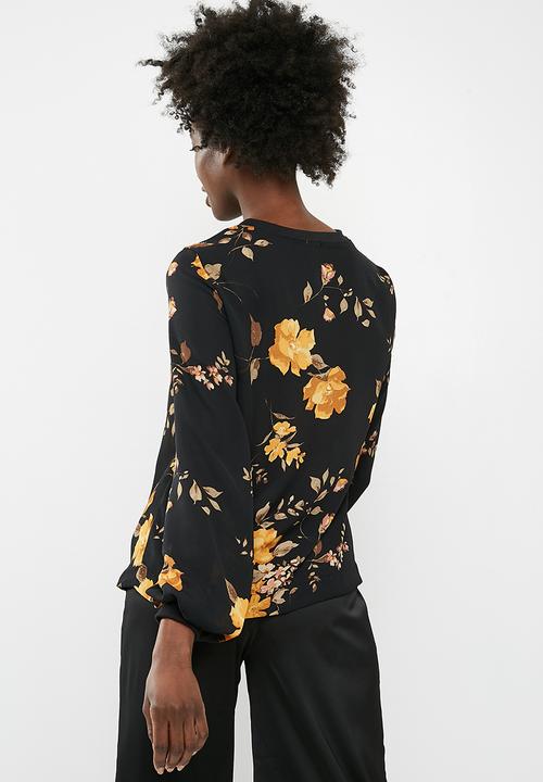 dailyfriday - Sporty rib trim blouse - multi