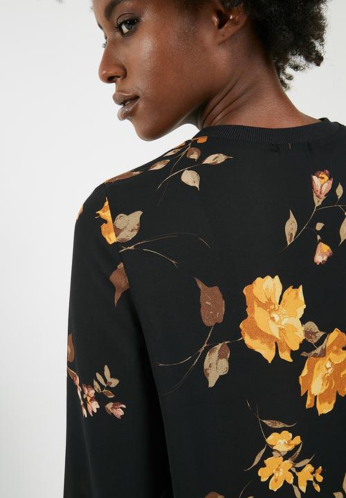 dailyfriday - Sporty rib trim blouse - multi