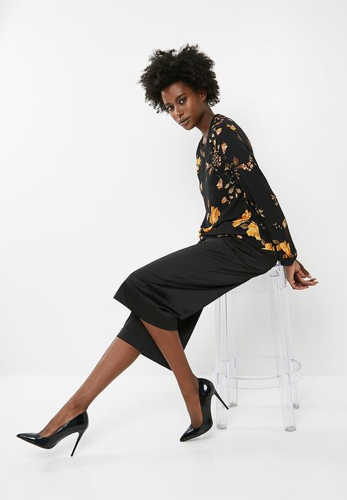 dailyfriday - Sporty rib trim blouse - multi