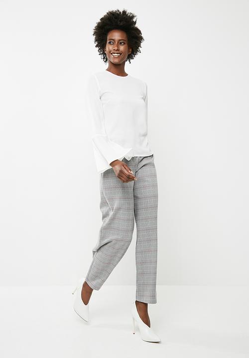 dailyfriday - Blouse with flared sleeve - white