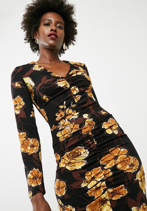 dailyfriday - Structured long sleeve bodycon - multi