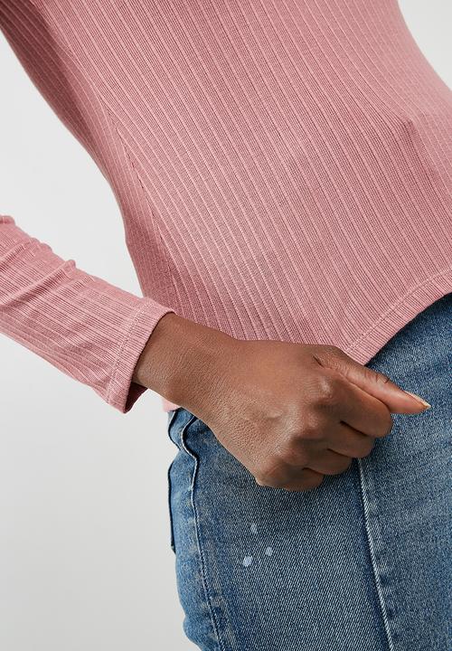 dailyfriday - Turtleneck top - pink