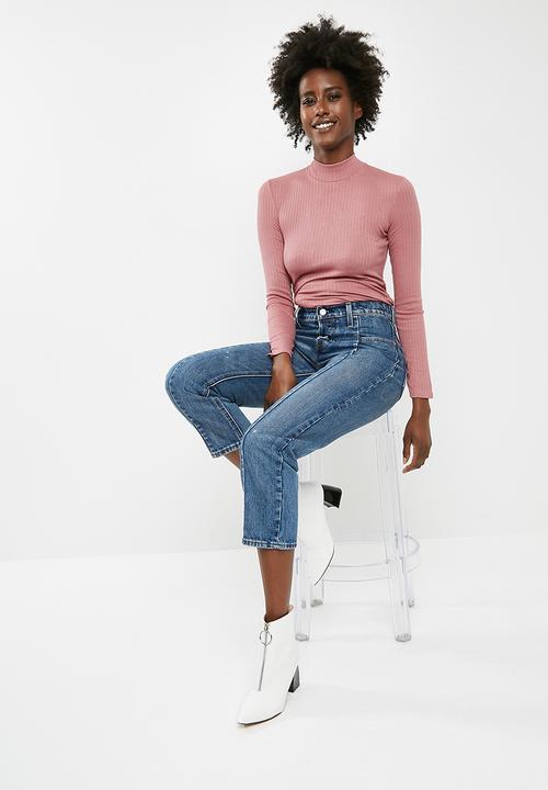 dailyfriday - Turtleneck top - pink