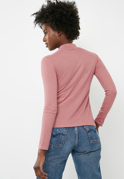 dailyfriday - Turtleneck top - pink