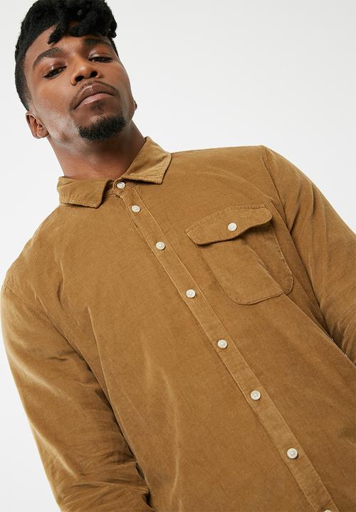 Cotton On - 91 Corduroy shirt - tan