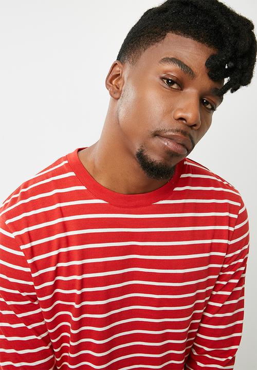 basicthread - Stripe tee - red 