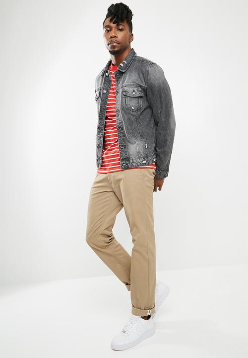 basicthread - Stripe tee - red 