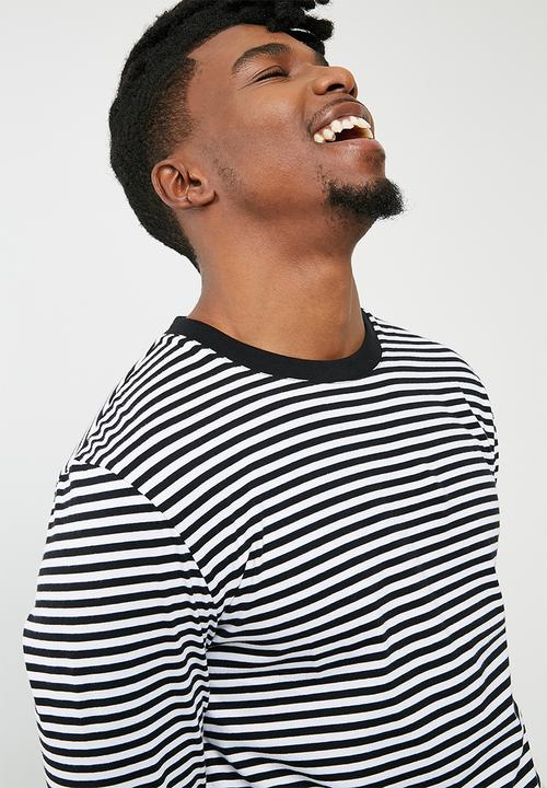 basicthread - Stripe tee - black 