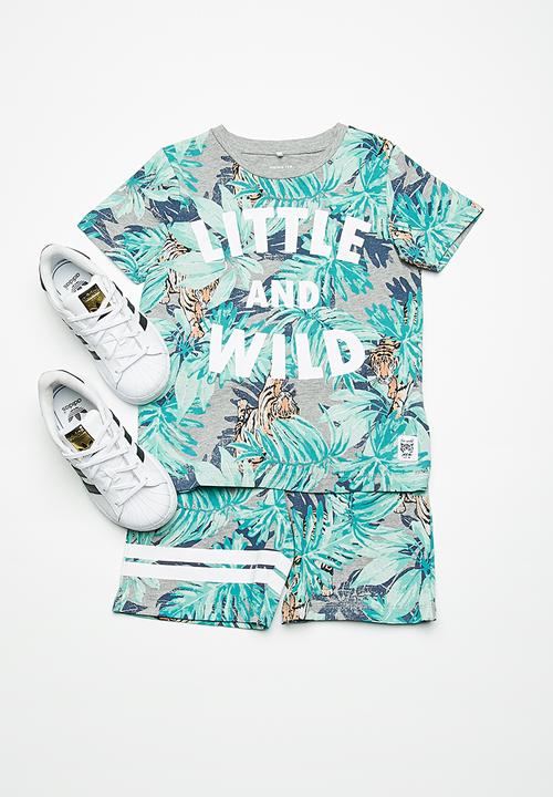 Name It - Jungle top - grey 