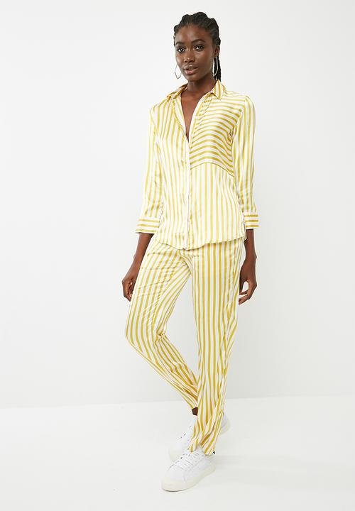 Pieces - Jessica shirt - yellow & white
