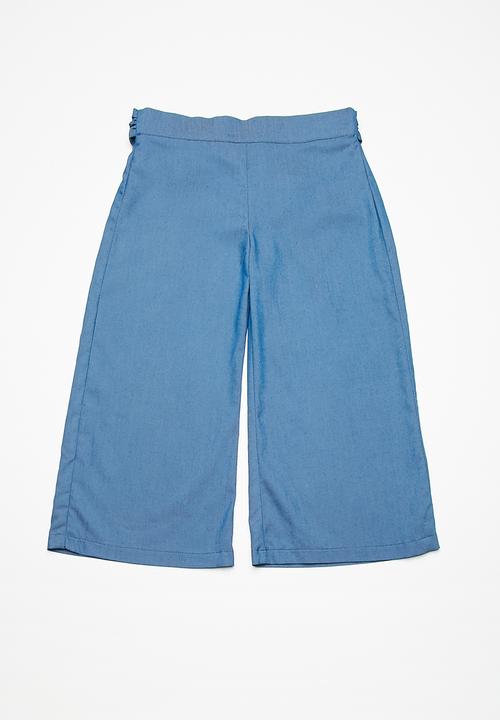 dailyfriday - Kids girls culotte pants - blue