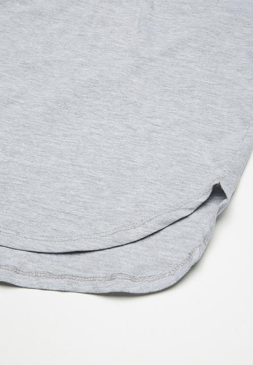 basicthread - Longline tees 2 pack - yellow & grey 