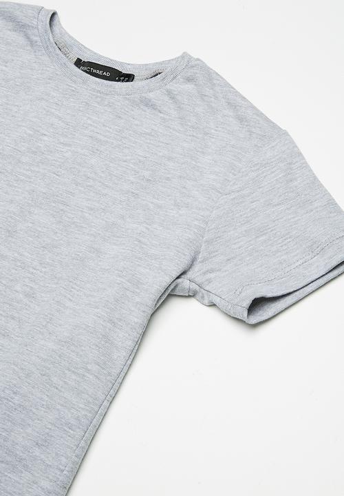 basicthread - Longline tees 2 pack - yellow & grey 