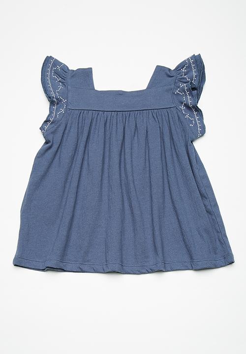 Name It - Arikke pap sleeve top - blue