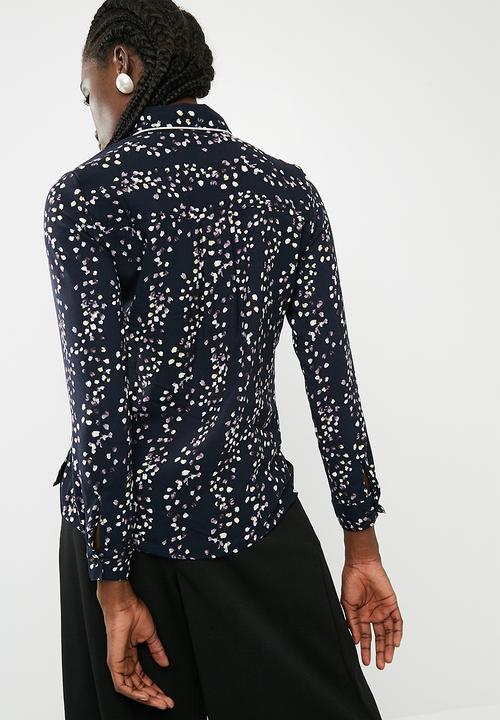 ONLY - Ditte long sleeve shirt - blue 