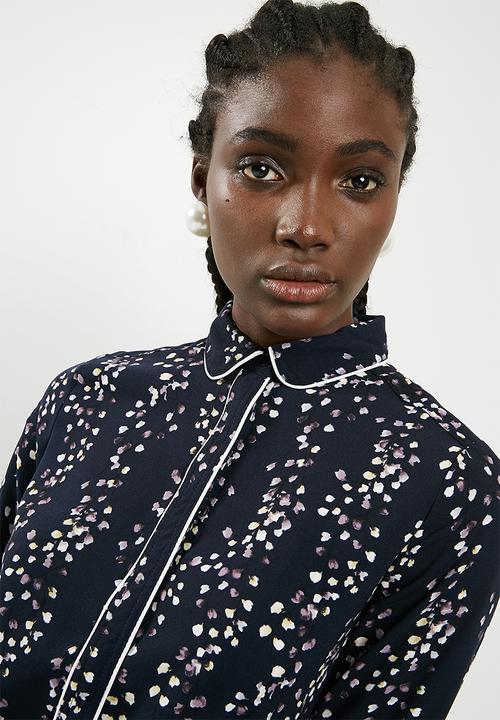 ONLY - Ditte long sleeve shirt - blue 