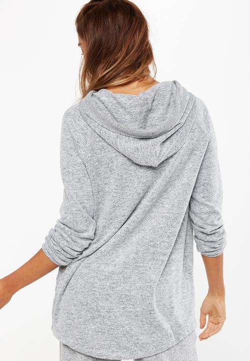 Cotton On - Super soft tie hoodie - grey 