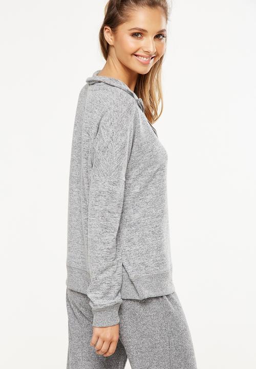 Cotton On - Super soft zip top - grey 