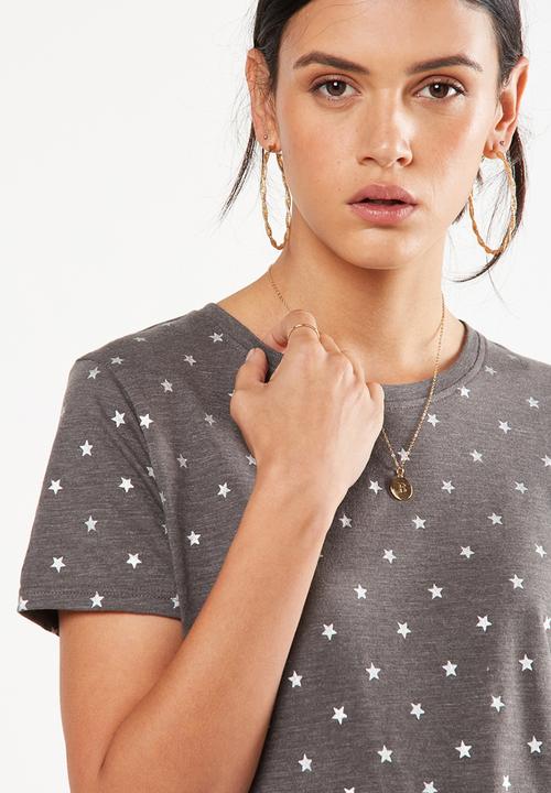 Cotton On - The crew T-shirt - charcoal 
