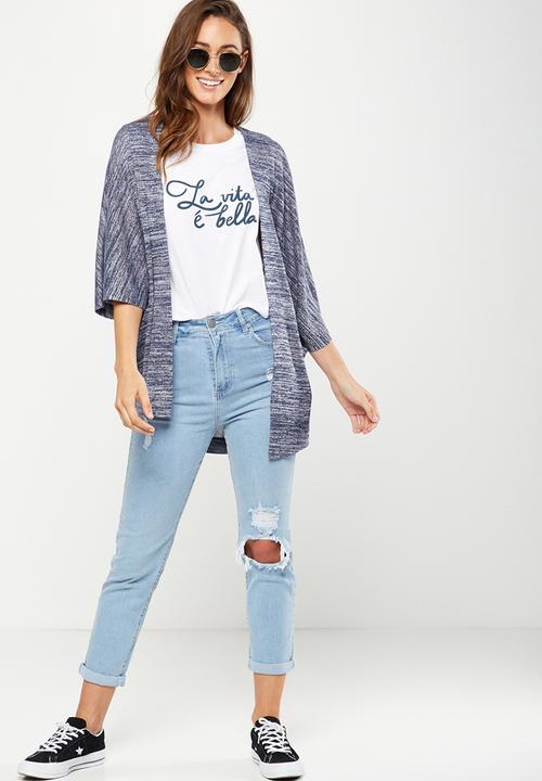Cotton On - Kimono cardigan - navy 