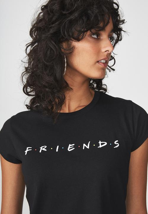 Cotton On - Tbar friends graphic tee - black 