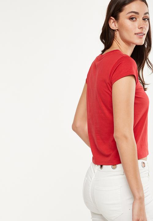 Cotton On - Tbar friends graphic tee - red 