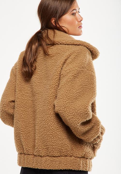 Cotton On - Teddy bomber - brown 