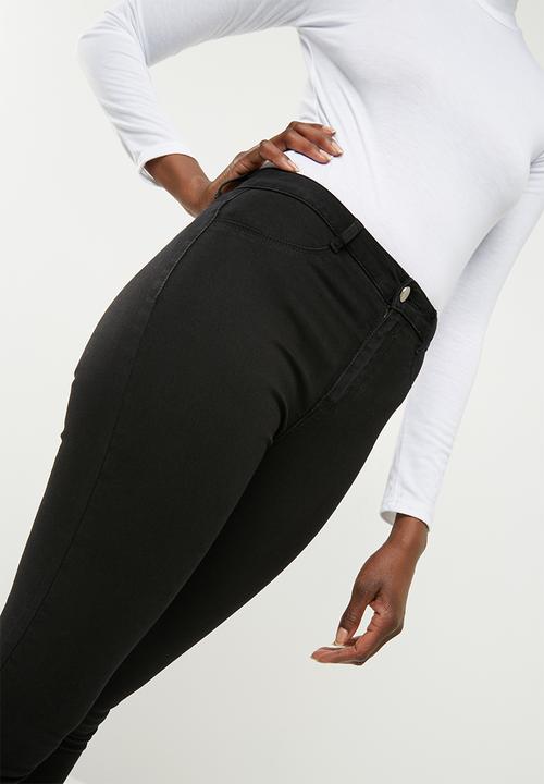 Missguided - Lawless high waisted super stretch skinny - black