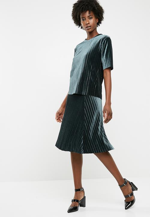 Jacqueline de Yong - Nina pleated skirt - green 