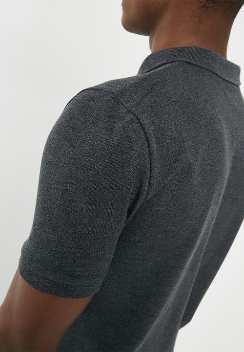 Superbalist - Pique slim fit polo - grey 