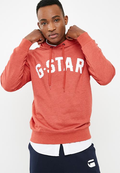 orange g star hoodie