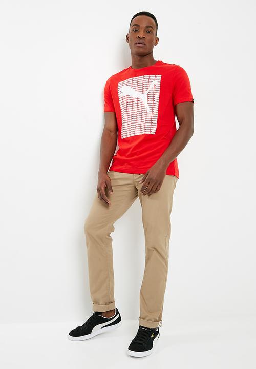 PUMA - Puma repeat tee - red