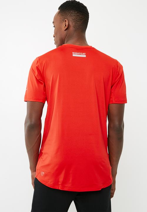 PUMA - Nightcat short sleeve tee - red