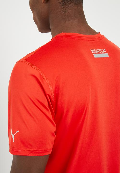PUMA - Nightcat short sleeve tee - red