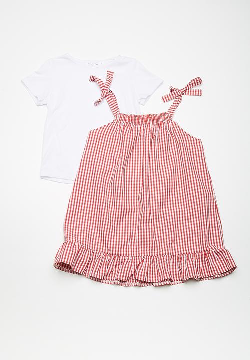 dailyfriday - Gingham dress - red & white 