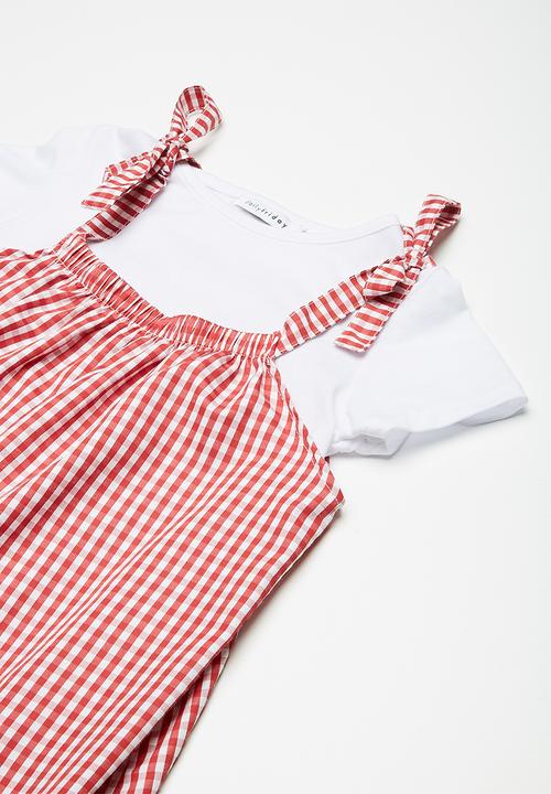 dailyfriday - Gingham dress - red & white 