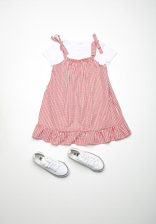 dailyfriday - Gingham dress - red & white 
