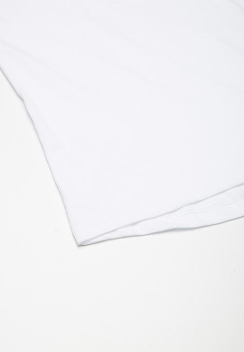 basicthread - Kids boys printed raglan tee - white & yellow 