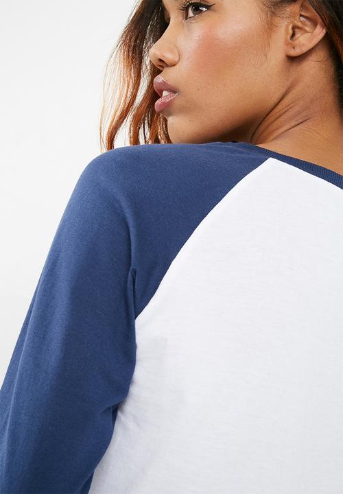 dailyfriday - Raglan long sleeve tee - white