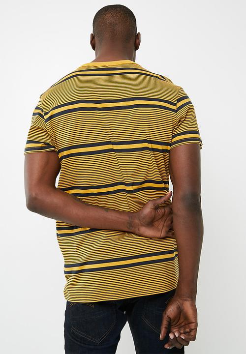 G-STAR - Makauri stripe tee - yellow 
