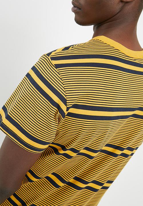 G-STAR - Makauri stripe tee - yellow 