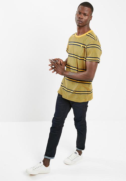 G-STAR - Makauri stripe tee - yellow 