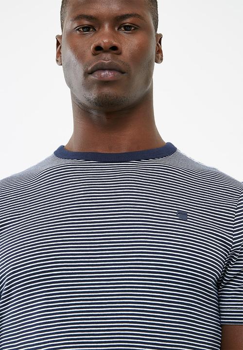 G-STAR - Ciaran stripe tee - navy 