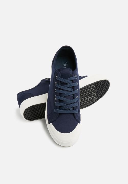 basicthread - Canvas  sneaker - navy