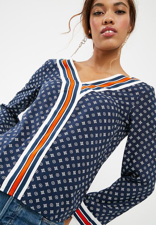 Jacqueline de Yong - Berlin blouse - blue 