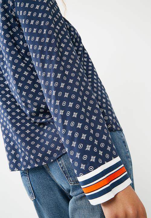 Jacqueline de Yong - Berlin blouse - blue 