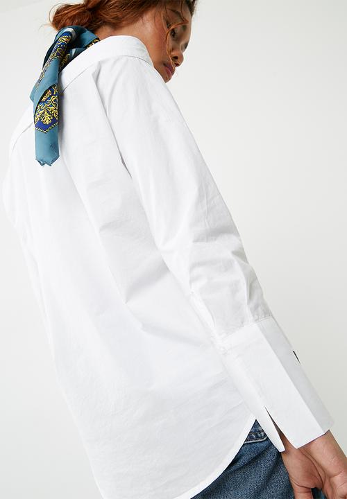 ONLY - Amanda off shoulder shirt - white 