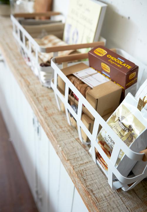 Yamazaki - Tosca storage basket - white